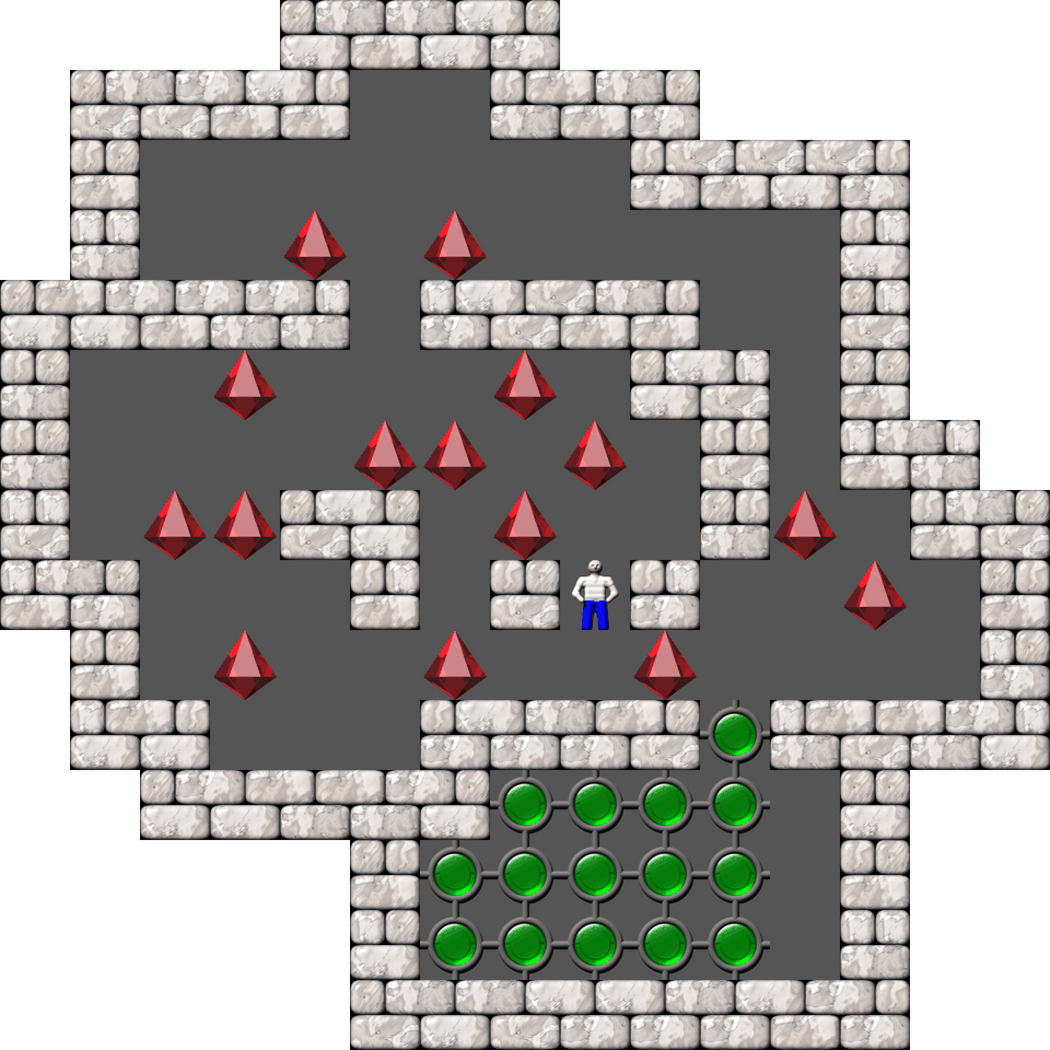 Sokoban Mass Remodel level 722